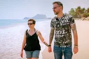 Stefan und Alex aus Heidelberg am Strand.