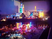 Las Vegas bei der Nachtsimulation.