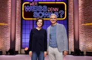 Die Kandidat:innen dieser Sendung: Die Fernsehmoderatorin und Nachrichtensprecherin bei der &sbquo;Tagesschau&rsquo;, Susanne Daubner (l.) und der Journalist, Sprecher, Moderator und Buchautor, Thorsten Schr&ouml;der (r.).