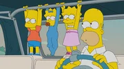 (v.l.n.r.) Bart; Maggie; Lisa; Homer (v.l.n.r.) Bart; Maggie; Lisa; Homer