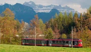Rittnerbahn am Haltepunkt Lichtenstern. Rittnerbahn am Haltepunkt Lichtenstern.
