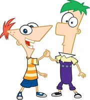 Phineas (l) und Ferb