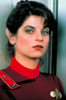 Lieutenant Saavik (Kirstie Alley) wird die neue Navigatorin der Enterprise &hellip;; Lieutenant Saavik (Kirstie Alley) wird die neue Navigatorin der Enterprise