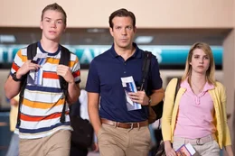 (v.li.): Kenny Rossmore (Will Poulter), David Clark (Jason Sudeikis), Casey Mathis (Emma Roberts).