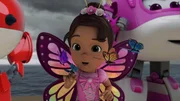Um die Ankunft der Monarchfalter geb&uuml;hrend zu feiern, hat Andrea bei den Super Wings ein Schmetterlings-K&ouml;niginnenkost&uuml;m bestellt. Doch leider wartet sie vergeblich auf die Falter...