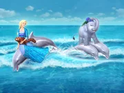 Panda Sagi und Elefant Tika ziehen Rosella gro&szlig; und lehren sie die Tiersprache.