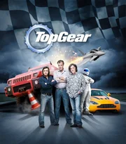 (v.l.) Richard Hammond, Jeremy Clarkson, James May und "The Stig"