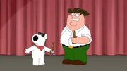 Brian Griffin (l.); Peter Griffin (r.) Brian Griffin (l.); Peter Griffin (r.)