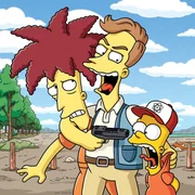 Die Simpsons bekommen einen neuen Nachbarn. Walt (M.) ist ein richtiger Gl&uuml;cksgriff: freundlich, aufgeschlossen, hilfsbereit. Nur Bart (r.) ist misstrauisch: Er glaubt seinen Todesfeind Tingeltangel-Bob (l.) in Walt zu erkennen ...
