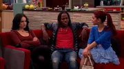 L-R: Jade West (Elizabeth Gillies), Andr&eacute; Harris (Leon Thomas III), Cat Valentine (Ariana Grande).