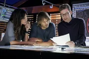 (v.l.n.r.) Kensi Blye (Daniela Ruah); Marty Deeks (Eric Christian Olsen); Eric Beale (Barrett Foa)
