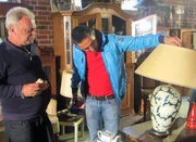 Erich mit Tr&ouml;delprofi Mauro Corradino