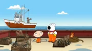 Stewie Griffin (l.); Brian Griffin (r.)