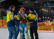 (v.li.): Luna Mwezi (Nawal Ammann), Imre Lichtenberger (Nikki Auer), Marie Theres M&uuml;ller (Solenn Eden), Jakob Seeb&ouml;ck (Mark Auer).