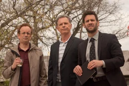 (v.l.n.r.) Vince (Kevin Marshall); Jeff (Bruce Greenwood); Ken (Justin Bartha)