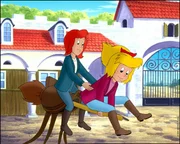 Sabrina ben&ouml;tigt dringend einen neuen Sattel. Vom Tr&ouml;dler Hannes bekommen Bibi und Tina einen gebrauchten Sattel. Was hat es mit Sabrinas neuem Sattel auf sich?