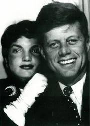 Jackie Kennedy and John F. Kennedy, Beach Towel, cca 1953