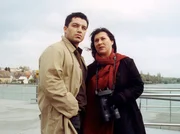 Klara Blum (Eva Mattes) und B&uuml;lent Isi (Ercan &Ouml;zcelik) auf der Autof&auml;hre.
