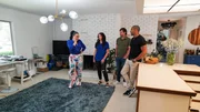 Egypt Sherrod, Mike Jackson, Sarah Meyers, and Michael Meyers tour house as seen on Married to Real Estate