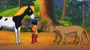 Yakari verb&uuml;ndet sich mit den Pumas.
