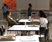 l-r: Lea Dilallo (Paige Spara), Dr. Jordan Allen (Bria Henderson)