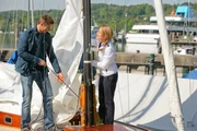 Bei der S&uuml;ddeutschen Polizeiregatta gehen Kommissar Hansen (Igor Jeftic, l.) und Controllerin Ortmann (Diana Staehly, r.) f&uuml;r das Kommissariat Rosenheim an den Start.