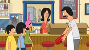 Noch ahnen Gene (l.), Tina (2.v.l.), Louise (M.) und Linda (2.v.r.) nicht, dass die Verbesserungen, die Bob (r.) im Restaurant vornimmt, einige Kunden abschrecken werden ... Noch ahnen Gene (l.), Tina (2.v.l.), Louise (M.) und Linda (2.v.r.) nicht, dass die Verbesserungen, die Bob (r.) im Restaurant vornimmt, einige Kunden abschrecken werden ...