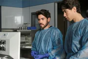 l-r: Dr. Asher Wolke (Noah Galvin), Daniel Perez (Brandon Larracuente)