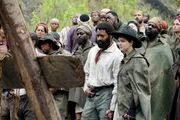 l-r:  John Ellis (Nicholas Pinnock), Sarah (Lisa Vicari)