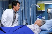 l-r: Dr. Alex Park (Will Yun Lee), Edna (Eve Sigall)