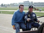 Willi und Gerd beim Traben auf der Rennbahn