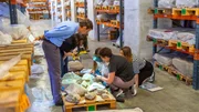 Das Forschungsteam untersucht Steindenkm&auml;ler im Museum Carnuntinum. Welche Farben hatten sie einst?