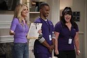 (v.l.n.r.) Gina Dabrowski (Annaleigh Ashford); Gideon (Darryl Stephens); Gabby (Kether Donohue)