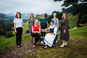 Gruppenbild der Landfrauen: v.l. Heidi Lutstorf, Deborah Stadelmann, Sabrina Stadelmann, Maja Tappolet, Regula Schmid, Sonja Vogt-Meyer, Erika Arnbold-F&auml;ssler