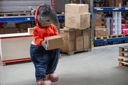 TanzTapir arbeitet als Lagerist.
