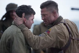 v.li.: Norman Ellison (Logan Lerman), Don 'Wardaddy' Collier (Brad Pitt).