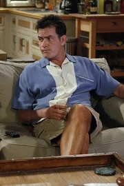 Kann sein Gl&uuml;ck kaum fassen: Charlie (Charlie Sheen) ...