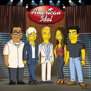 American Idol: (v.l.n.r.) Randy Jackson, Ellen DeGeneres, Ryan Seacrest, Kara DioGuardi und Simon Cowell ...