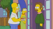 THE SIMPSONS: Bart bonds with Ned Flanders, which leaves Homer jealous, so he retaliates by mentoring Nelson Muntz. Then, a heroic act by Homer makes Bart look up to him again in the &Ograve;Better Off Ned&Oacute; episode of THE SIMPSONS airing Sunday, March 15 (8:00-8:30 PM ET/PT) on FOX.