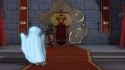 Ein Geist erscheint plötzlich mitten in der Nacht im Schloss. Prinz John versteckt sich. Ein Geist erscheint plötzlich mitten in der Nacht im Schloss. Prinz John versteckt sich.