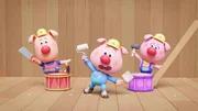 Die Werkel-Ferkel Cesar, Cornelia und Charlie müssen ihre Zirkusbühne wohl erst noch bunt anstreichen. Die Werkel-Ferkel Cesar, Cornelia und Charlie müssen ihre Zirkusbühne wohl erst noch bunt anstreichen.