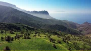 Totale der Insel mit Meerblick.