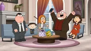 (v.l.n.r.) Chris Griffin; Stewie Griffin; Meg Griffin; Peter Griffin; Lois Griffin