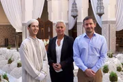 Amazing Hotels &ndash; Royal Mansour, Marokko Monica Galetti und Giles Coren mit Mohammed im Royal Mansour