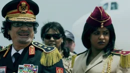 M&auml;nnerfreundschaft: Zwischen 2009 und 2010 besucht Gaddafi (2.v.l.) Italiens Ministerpr&auml;sidenten Silvio Berlusconi (l.) vier Mal.