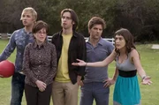 (v.l.n.r.) Kyle Bradway (Ryan Hansen); Lydia Dunfree (Megan Mullally); Roman DeBeers (Martin Starr); Henry Pollard (Adam Scott); Casey Klein (Lizzy Caplan)