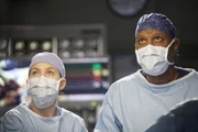 Stehen vor einer schwierigen Operation: Webber (James Pickens, Jr., r.) und Meredith (Ellen Pompeo, l.) ...