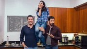 Sarah Silverman, alongside Drew and Jonathan Scott, as they demo the kitchen for Sarah's BFF & manager, as seen on Celebrity IOU.