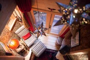 The interior of the treehouse.