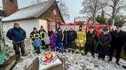 Die Freiwillige Feuerwehr Deersheim ist 140 Jahre alt. Aus diesem Anlass wurde ein Gedenkstein enth&uuml;llt.